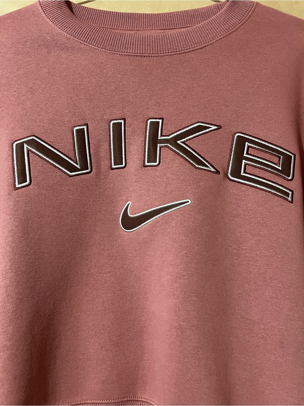 Nike NWT Phoenix Fleece Oversized Crewneck Logo Spell-Out Sweatshirt Size S - Picture 6 of 12